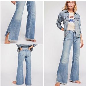 Free People Flare Jeans Maya Blue Size 27 NWT